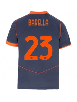 Billige Inter Milan Nicolo Barella #23 Tredjedrakt 2025-26 Kortermet